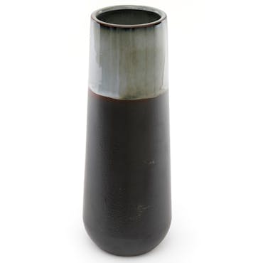  Vase en grès gris bicolore 32 cm