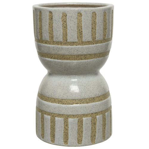 Vase en porcelaine forme bilboquet