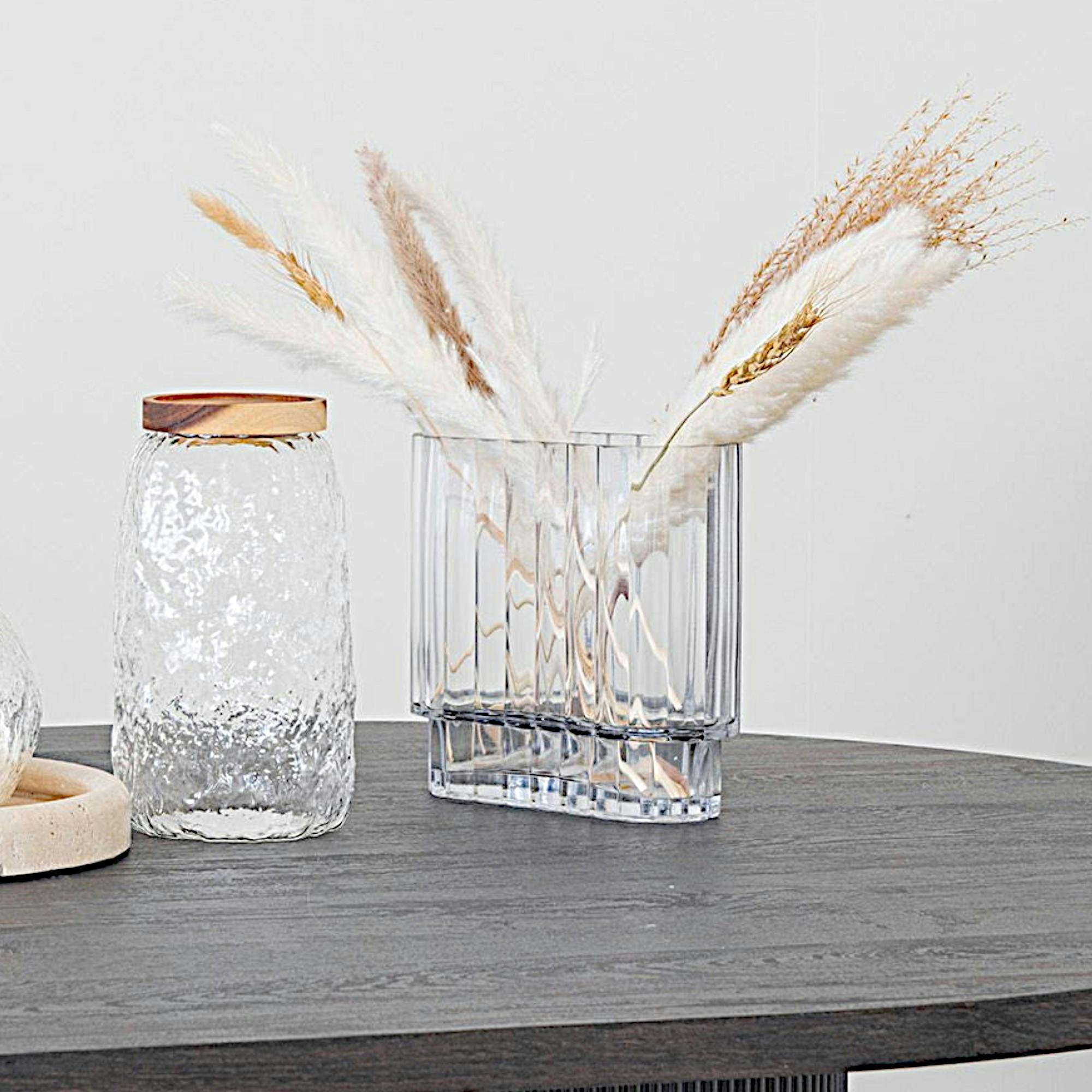 Vase en verre à ouverture large