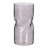 Vase en verre gris déformé 18 cm
