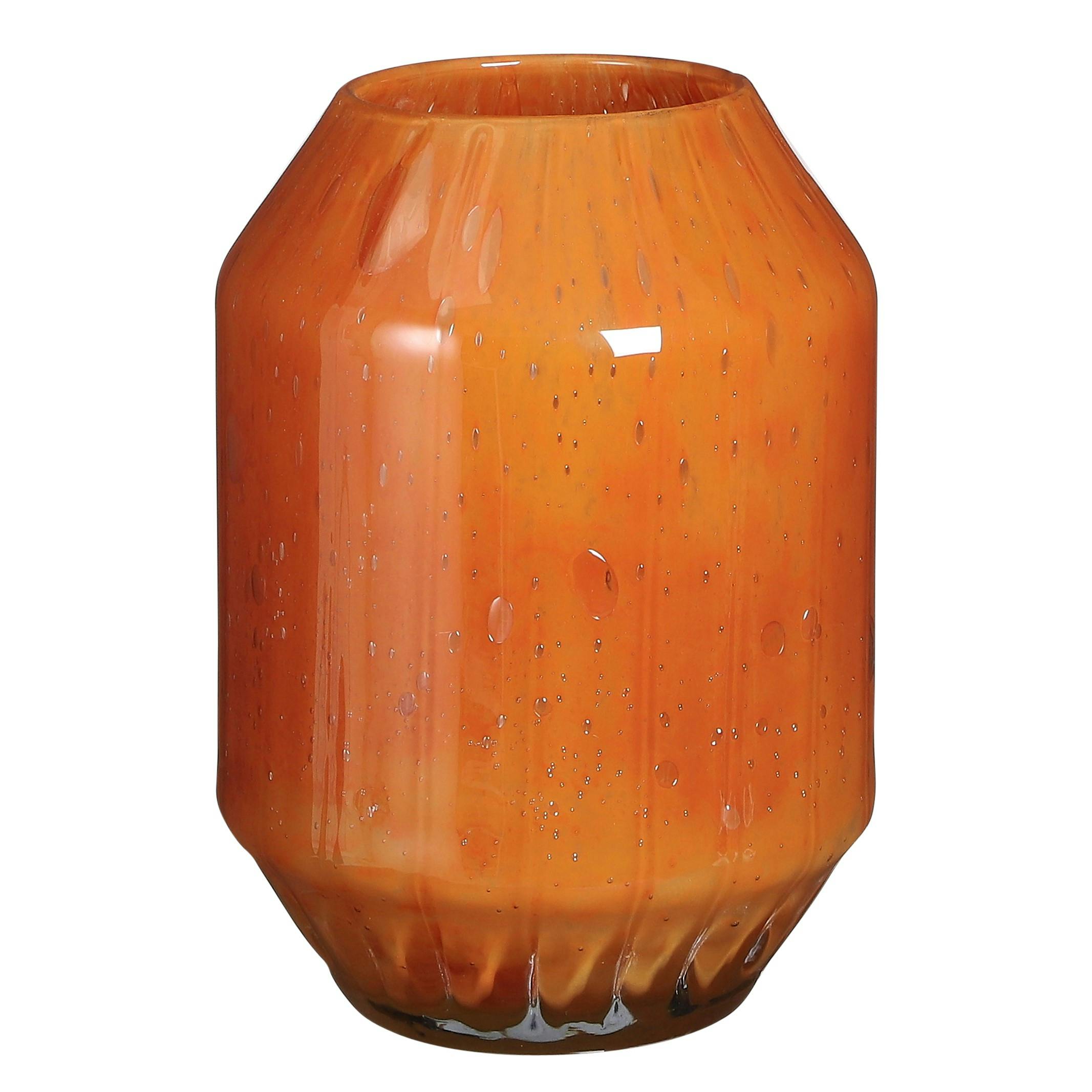 Vase en verre recyclé brun 30 cm