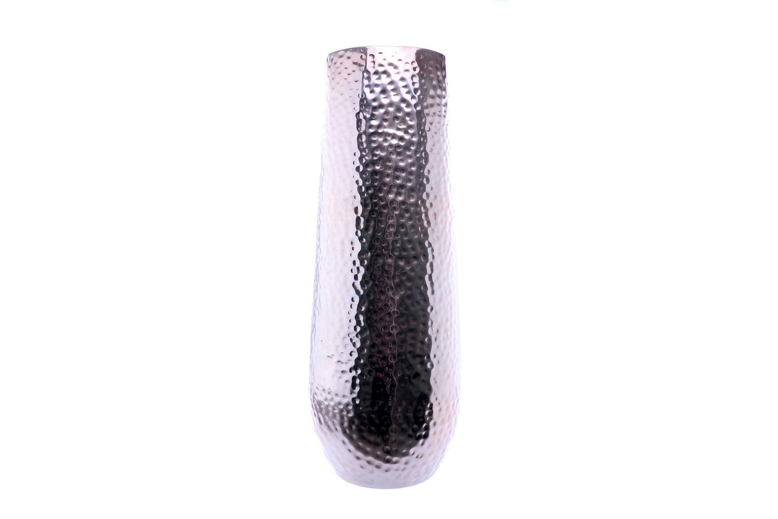 Vase haut martelé en métal cuivré H43cm