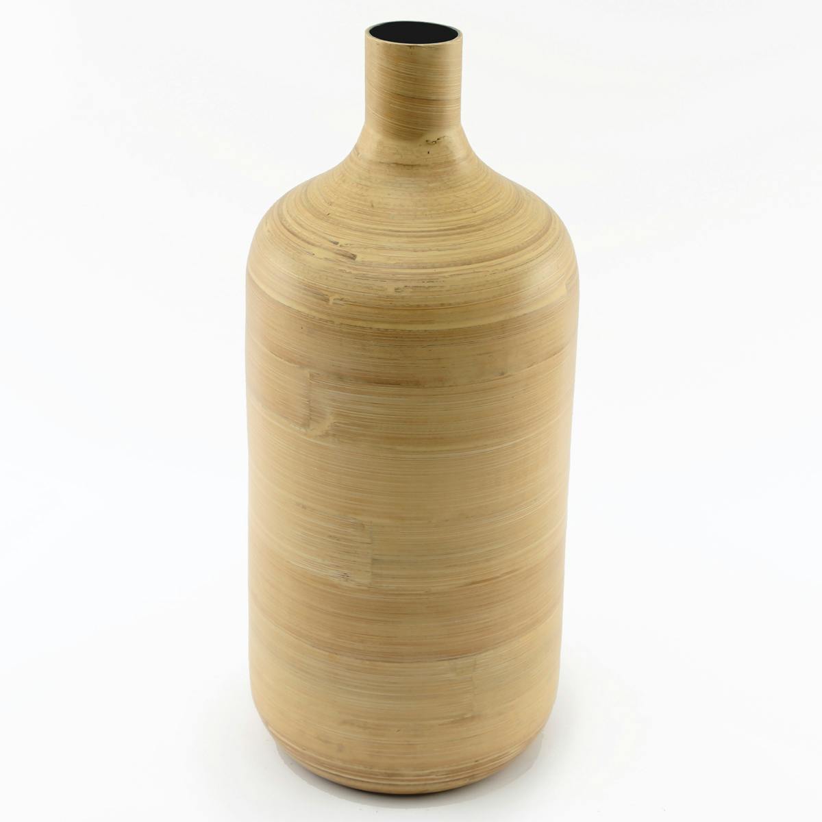 Vase moderne cylindrique en bambou