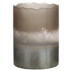 Vase photophore effet marbre H 15 cm