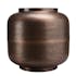 Vase rond métal cuivré style antique ZALA