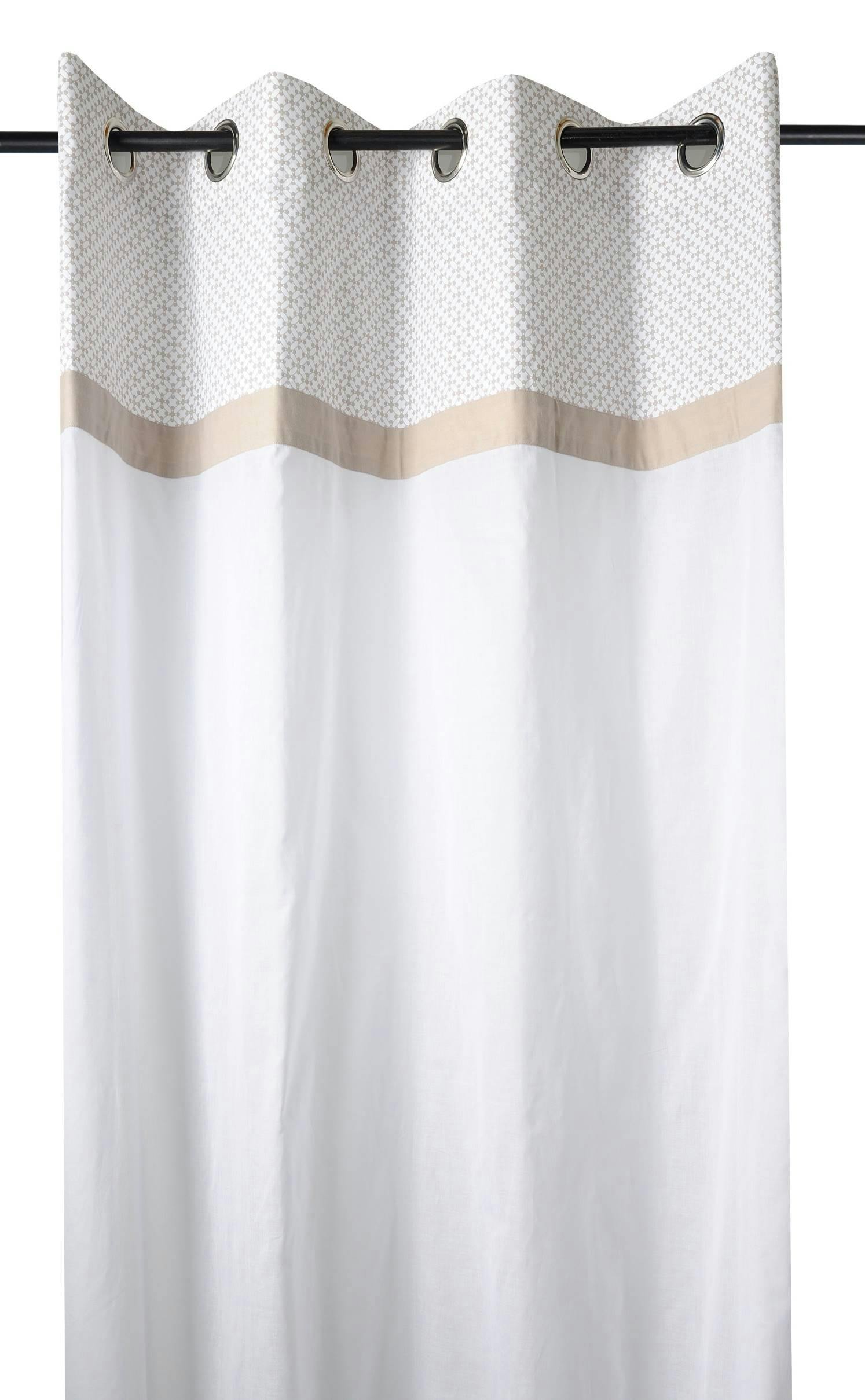 Voilage oeillets Nora lin 135x250cm coton