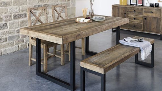 Tables à manger en bois recyclé : rectangulaire, ronde...
