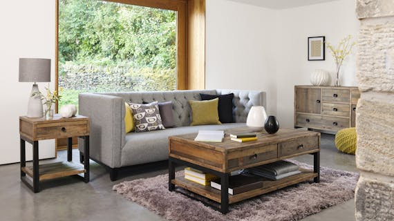 Meubles de salon en bois: table basse, meuble tv...